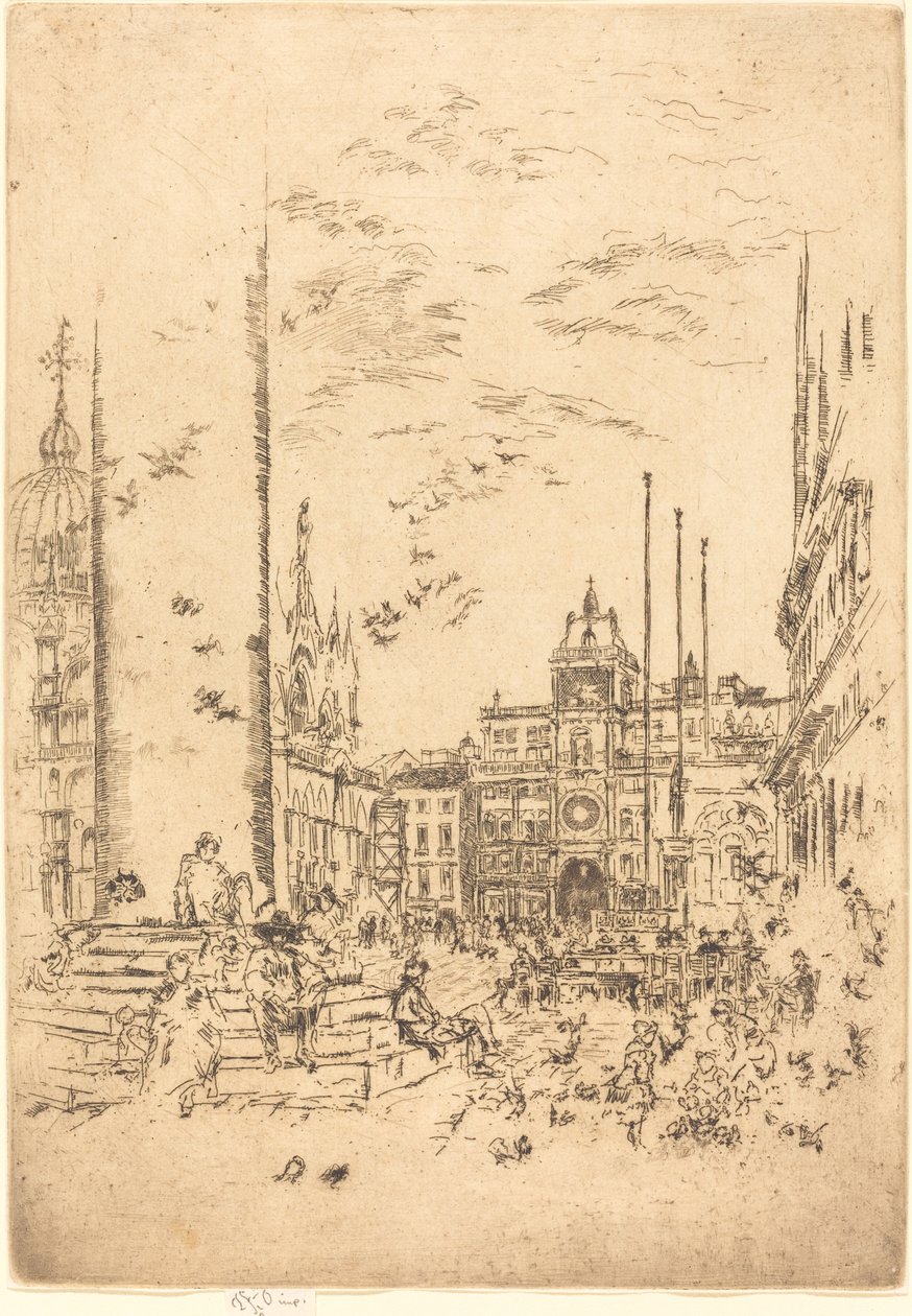 Piazzetta, 1880. by James Abbott McNeill Whistler