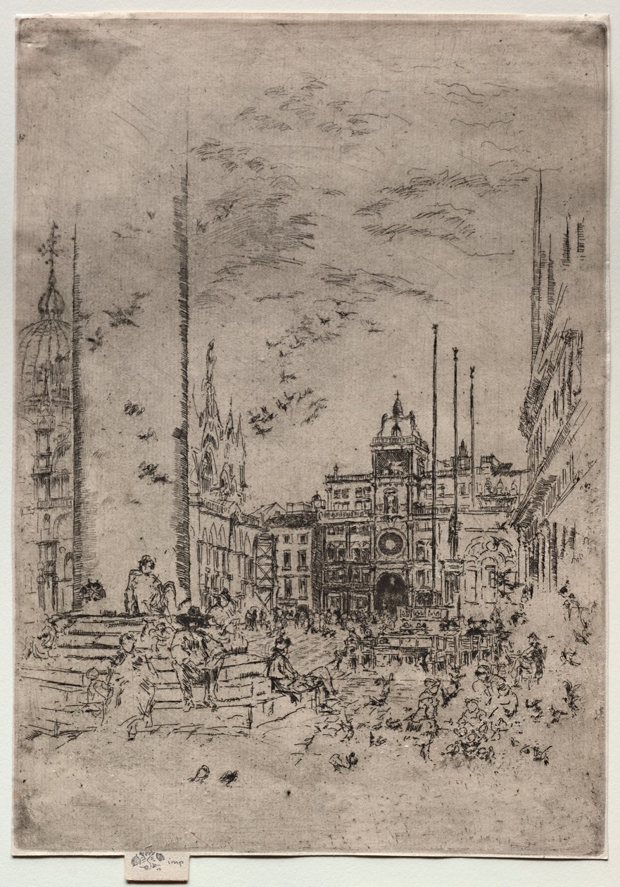 Piazzetta, 1880. by James Abbott McNeill Whistler
