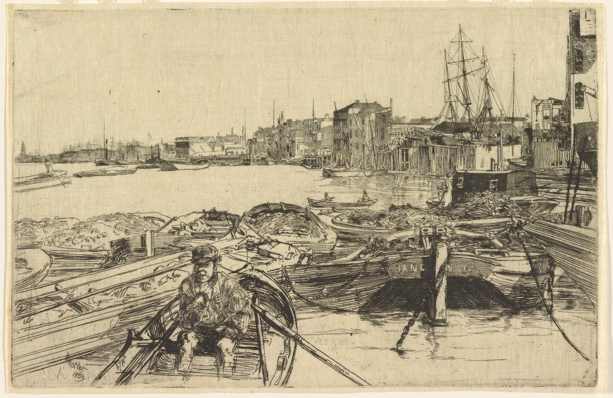 Havuz, 1859. by James Abbott McNeill Whistler