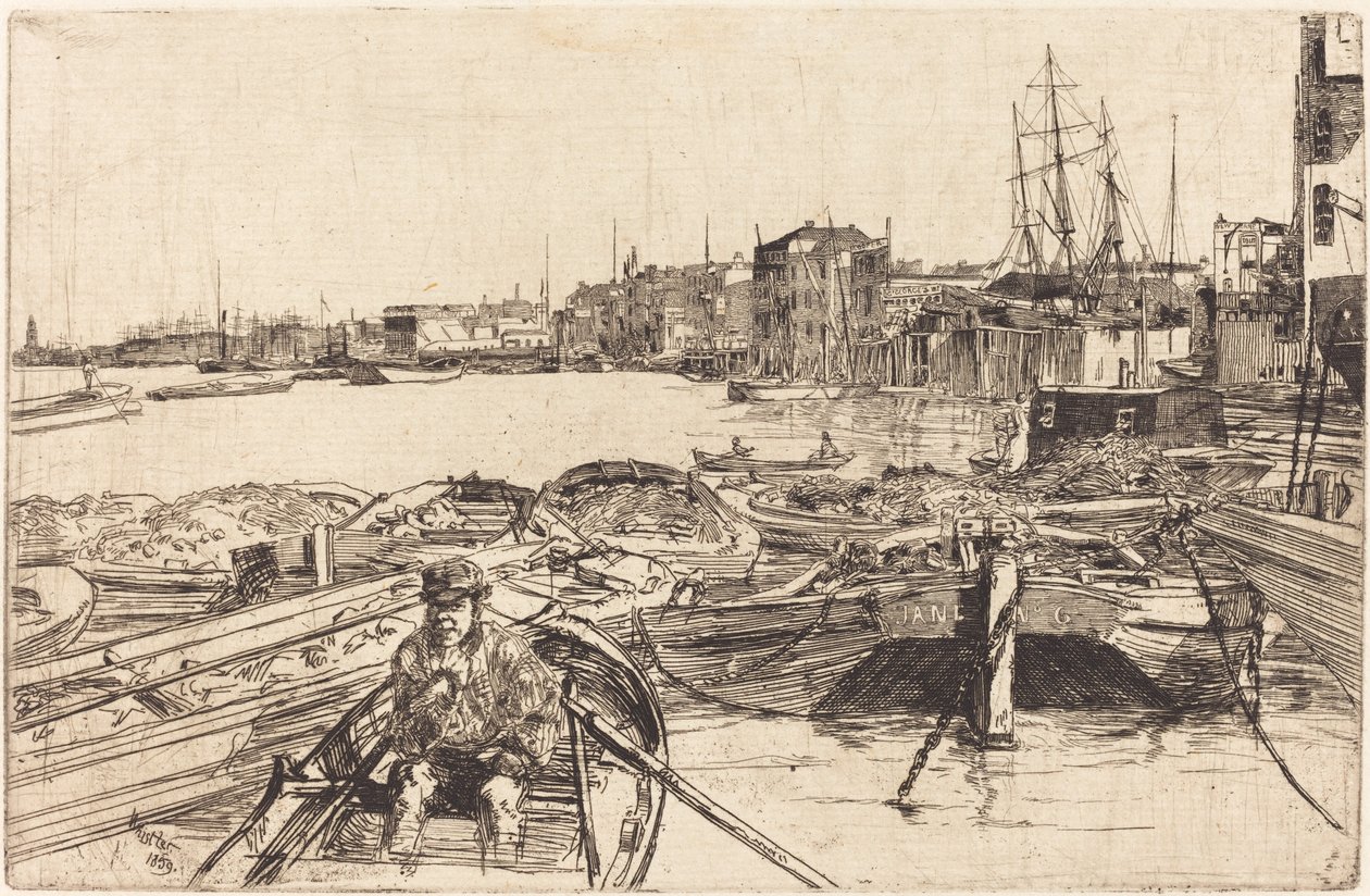Havuz, 1859. by James Abbott McNeill Whistler