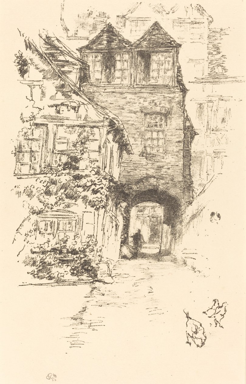 Rahibin Evi, Rouen, 18941895. by James Abbott McNeill Whistler