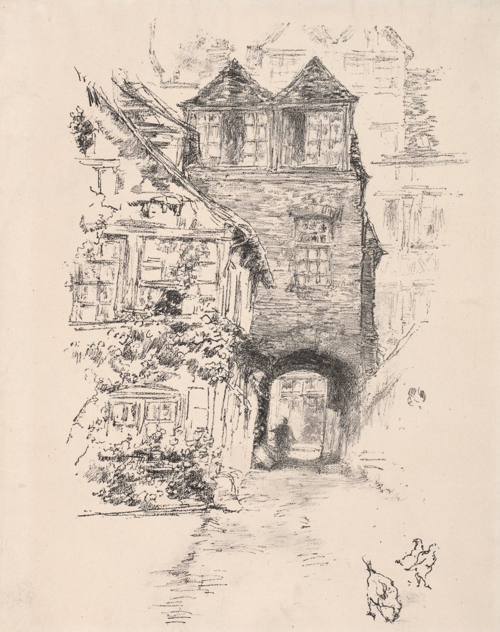 Rahipler Evi, Rouen, 1894. by James Abbott McNeill Whistler