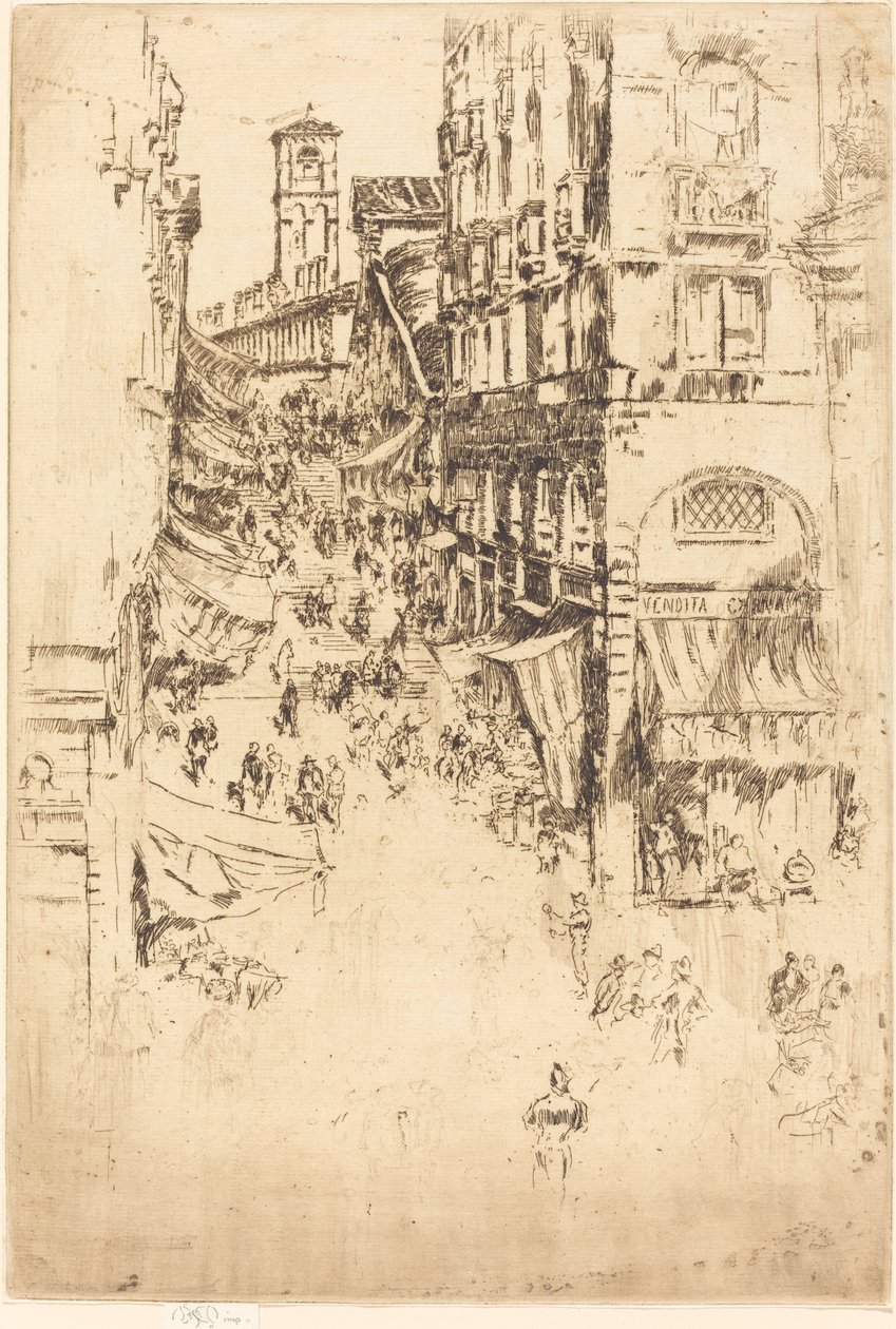 Rialto, 1880. by James Abbott McNeill Whistler