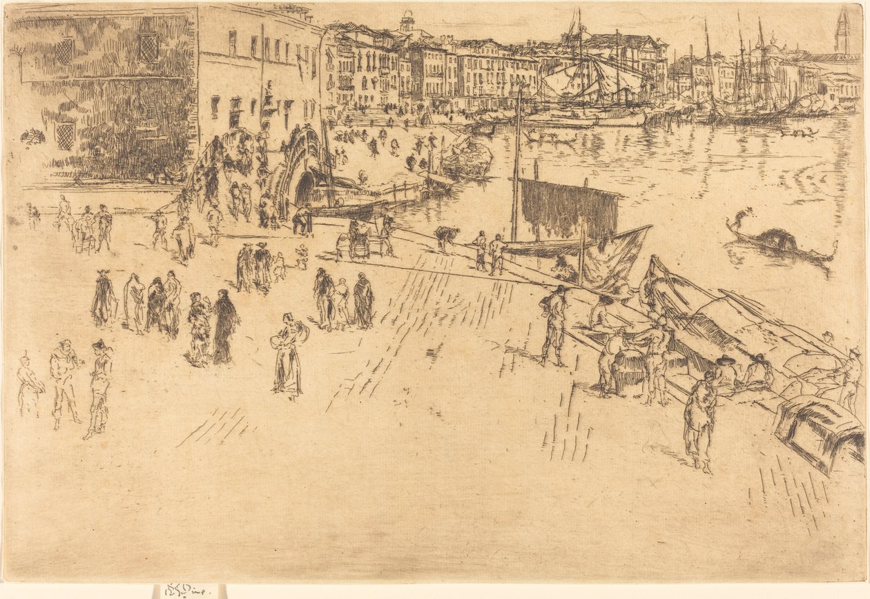 Riva, No.I, 18791880. by James Abbott McNeill Whistler