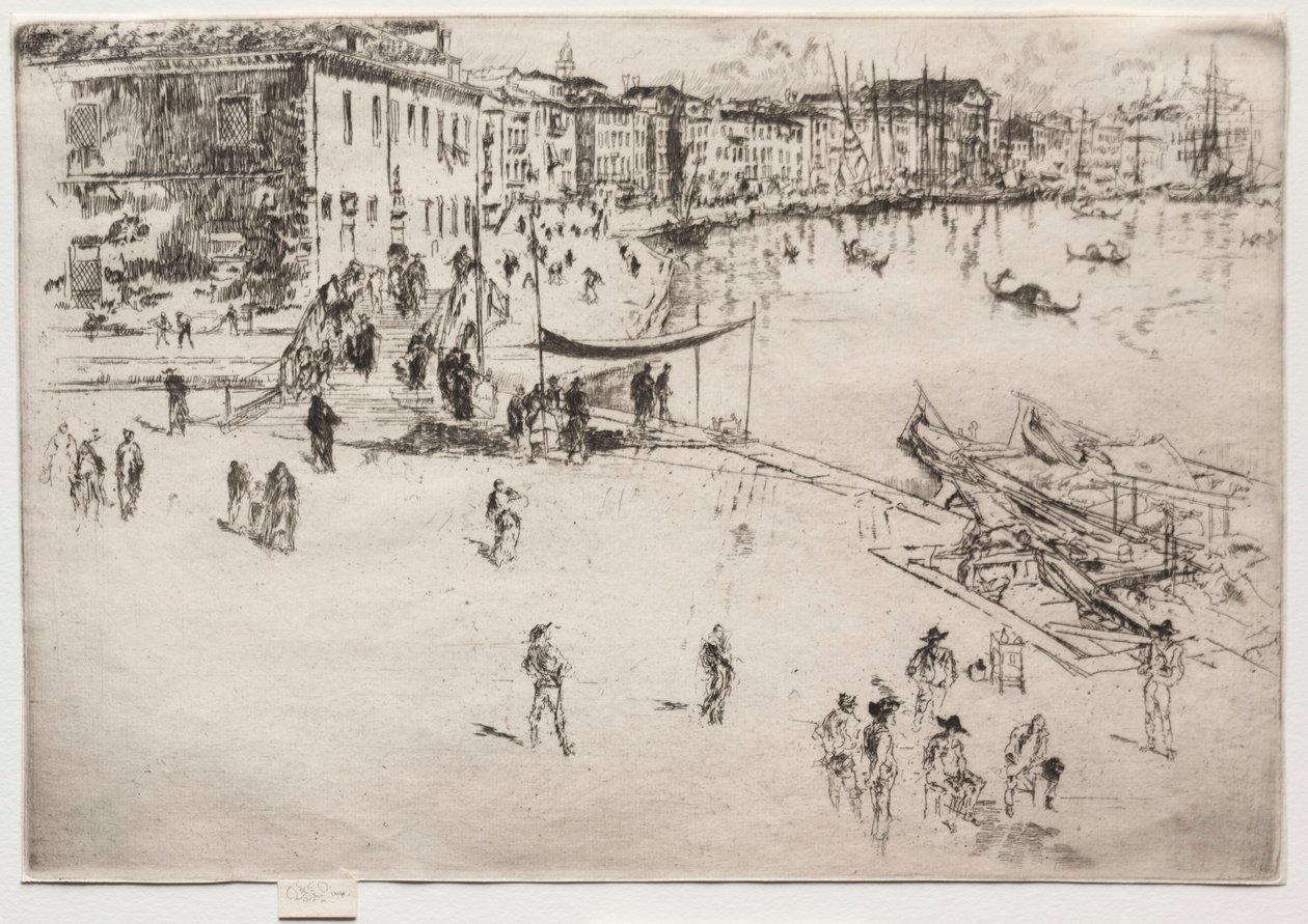 Riva, No. 2, 1886. by James Abbott McNeill Whistler