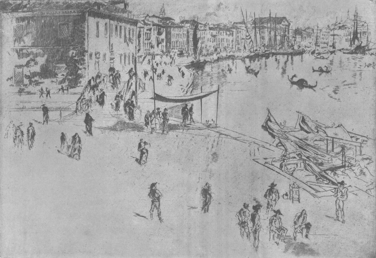Riva, İki Numara, c1880, 1904 by James Abbott McNeill Whistler