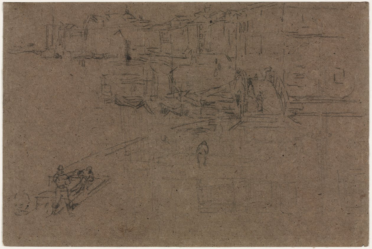 Riva, Venedik. by James Abbott McNeill Whistler
