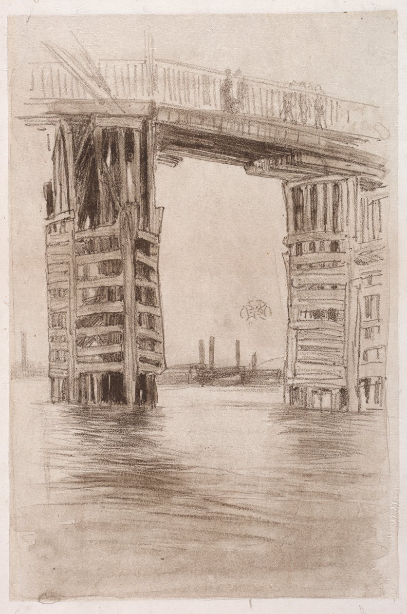 Uzun Köprü. by James Abbott McNeill Whistler