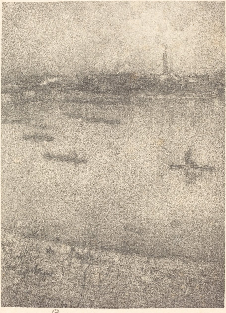 Thames, 1896. by James Abbott McNeill Whistler