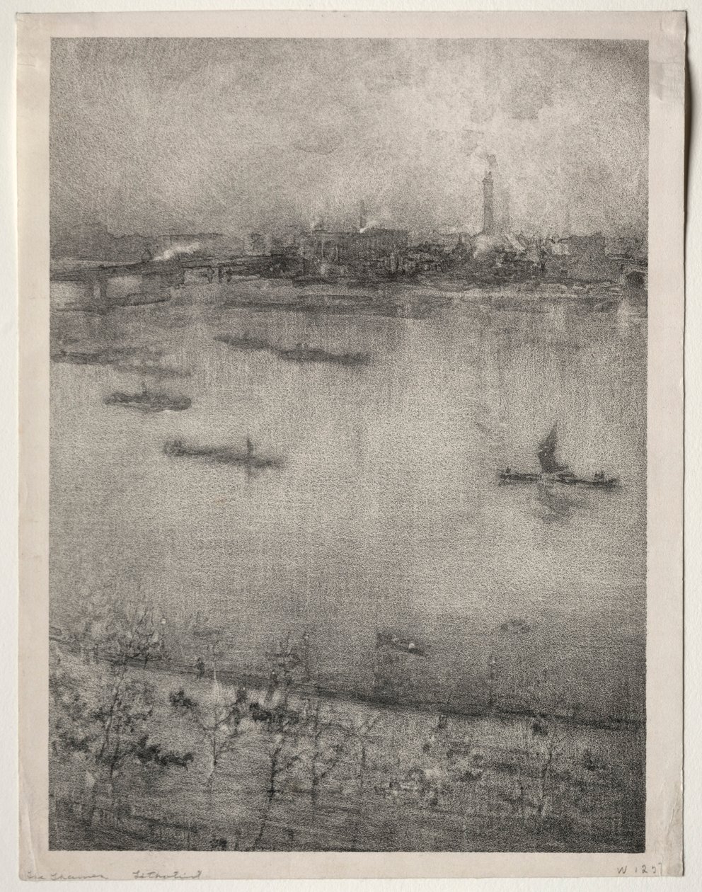 Thames, 1896. by James Abbott McNeill Whistler
