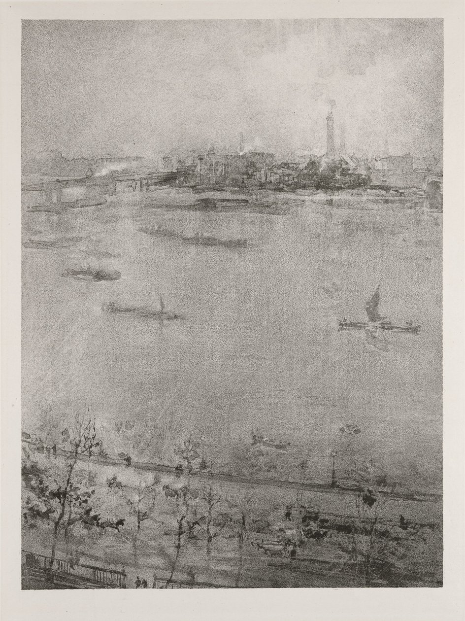 Thames, 1896 by James Abbott McNeill Whistler