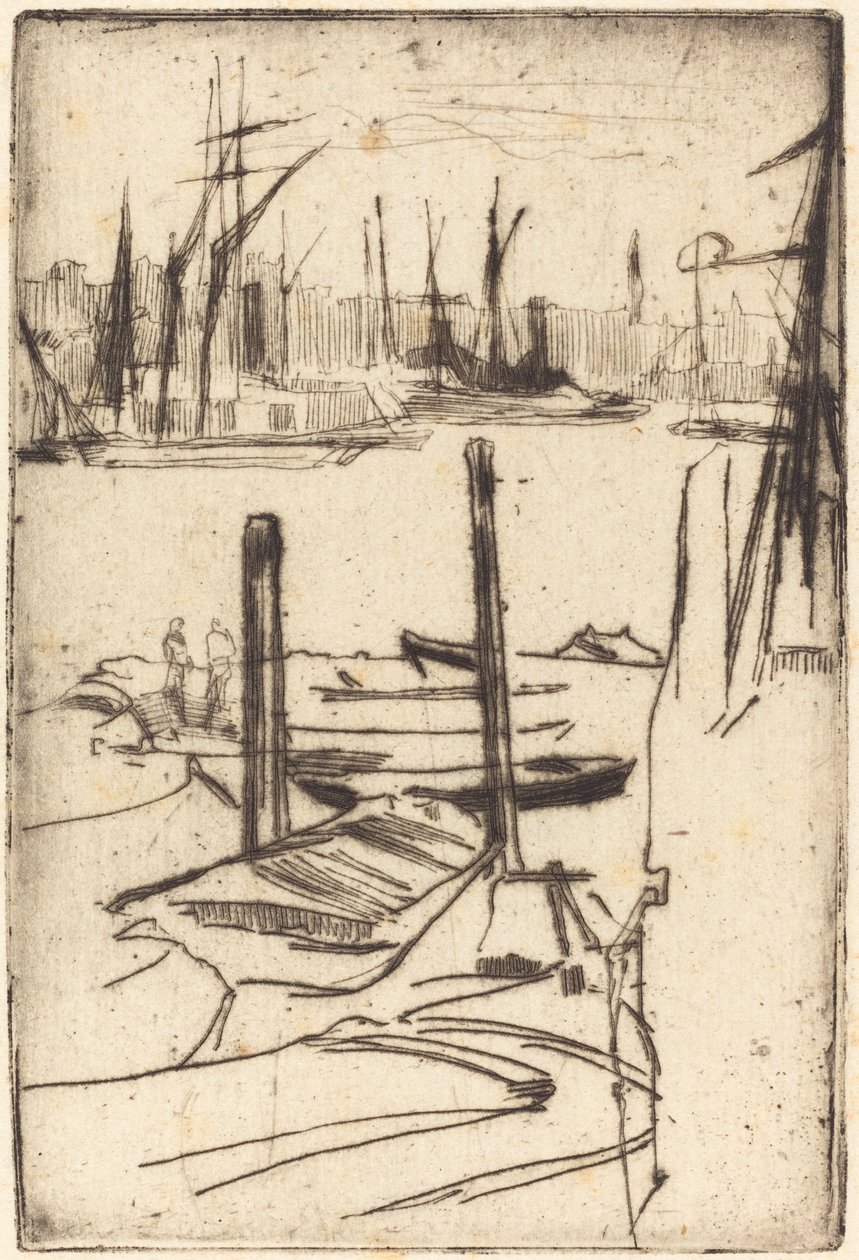 Küçük Havuz, 18761878. by James Abbott McNeill Whistler