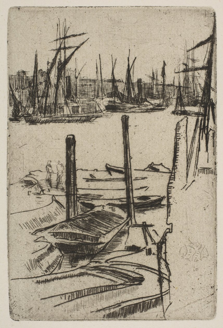 Küçük Havuz, [1879]. by James Abbott McNeill Whistler