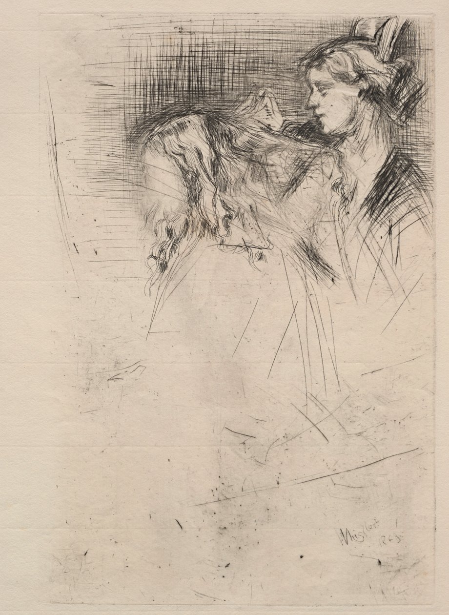 Tuvalet, 1863. by James Abbott McNeill Whistler