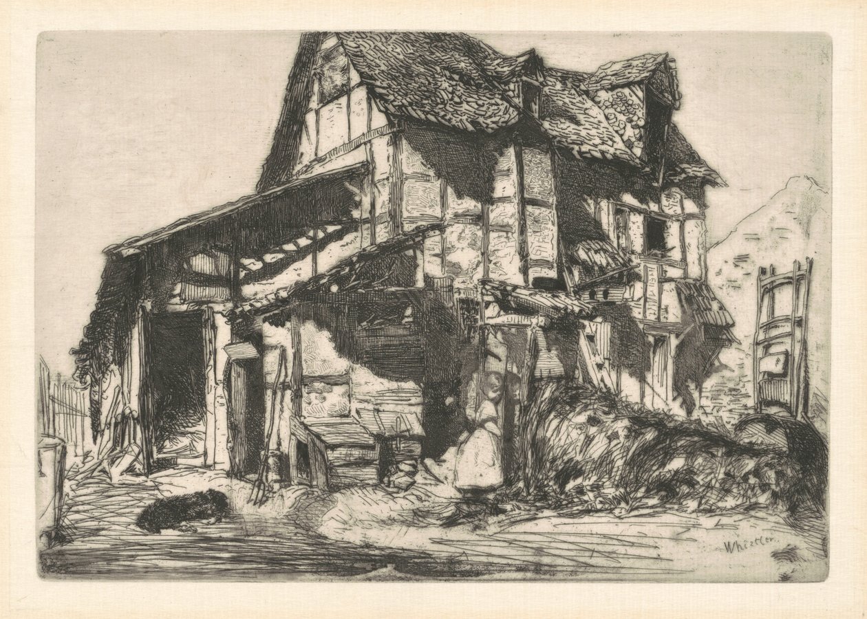 Güvensiz Apartman, 1858. by James Abbott McNeill Whistler