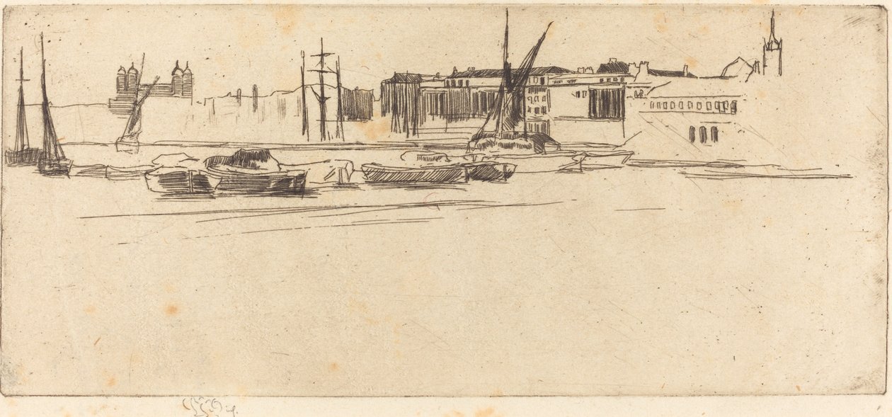Beyaz Kule, c. 1875. by James Abbott McNeill Whistler
