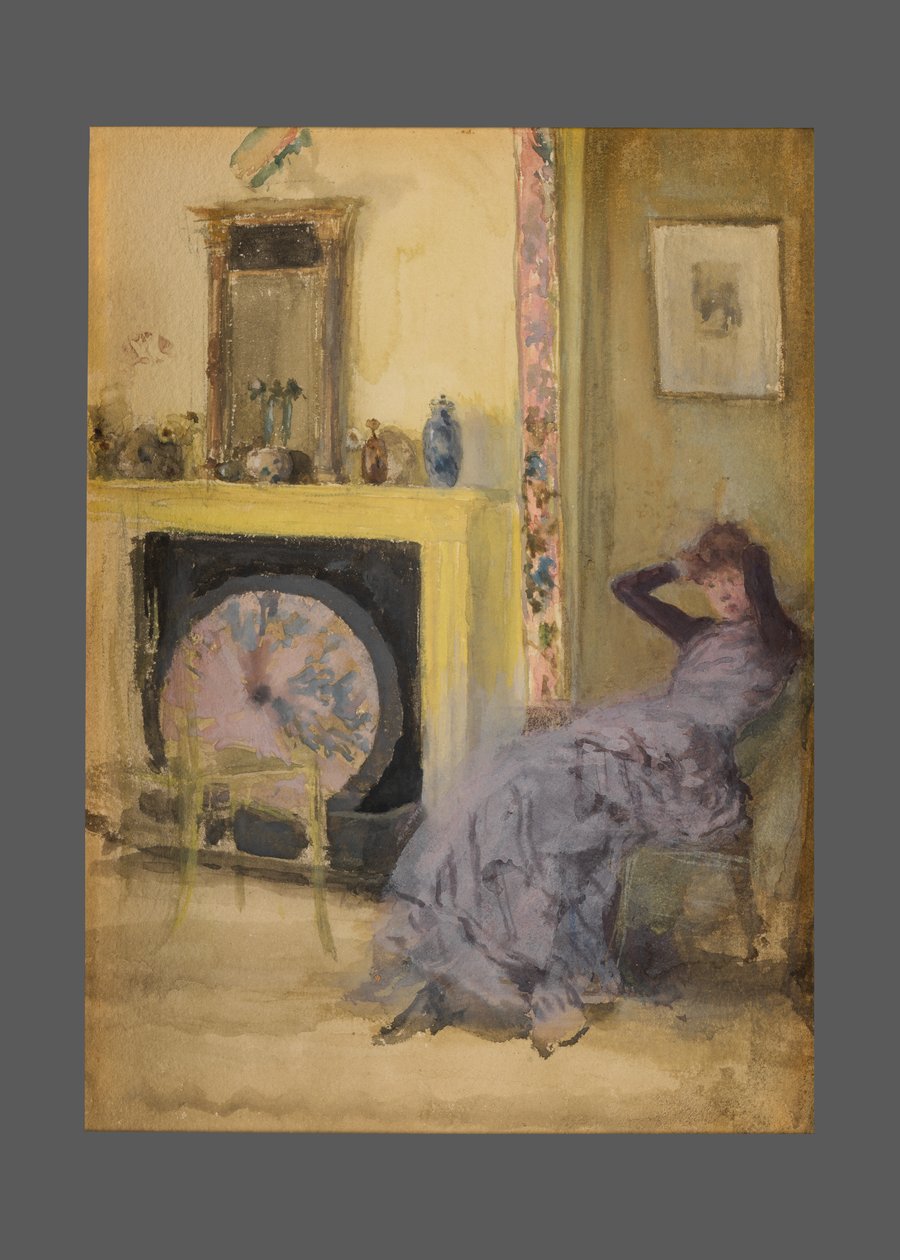 Sarı Oda, c.1883-84 (karton üzerine suluboya ve guaj by James Abbott McNeill Whistler