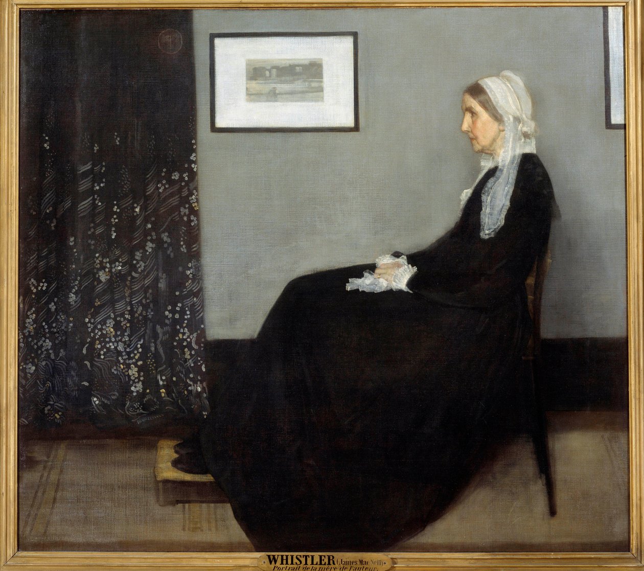 Sanatçının annesi veya gri ve siyah aranjmanı n°1 by James Abbott McNeill Whistler