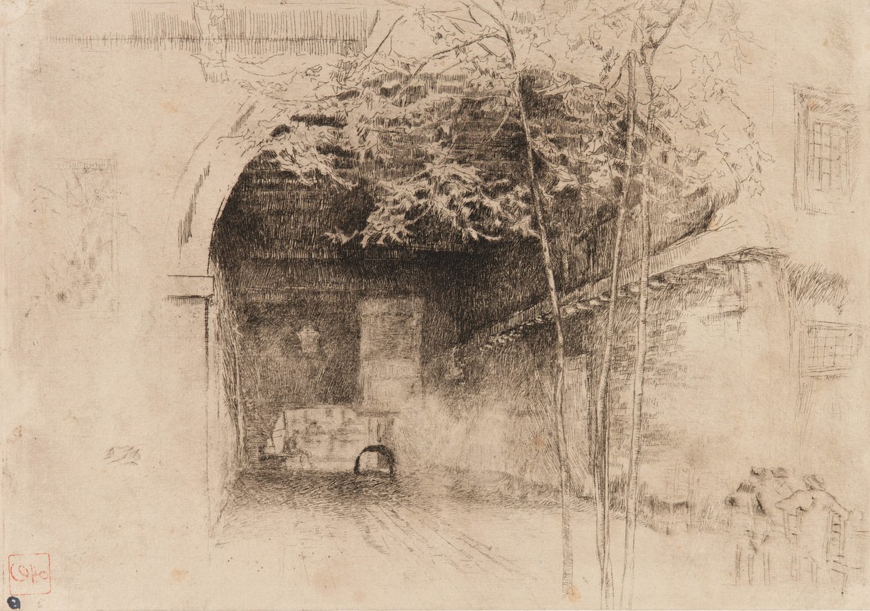 Feribot, 1879-1880. by James Abbott McNeill Whistler