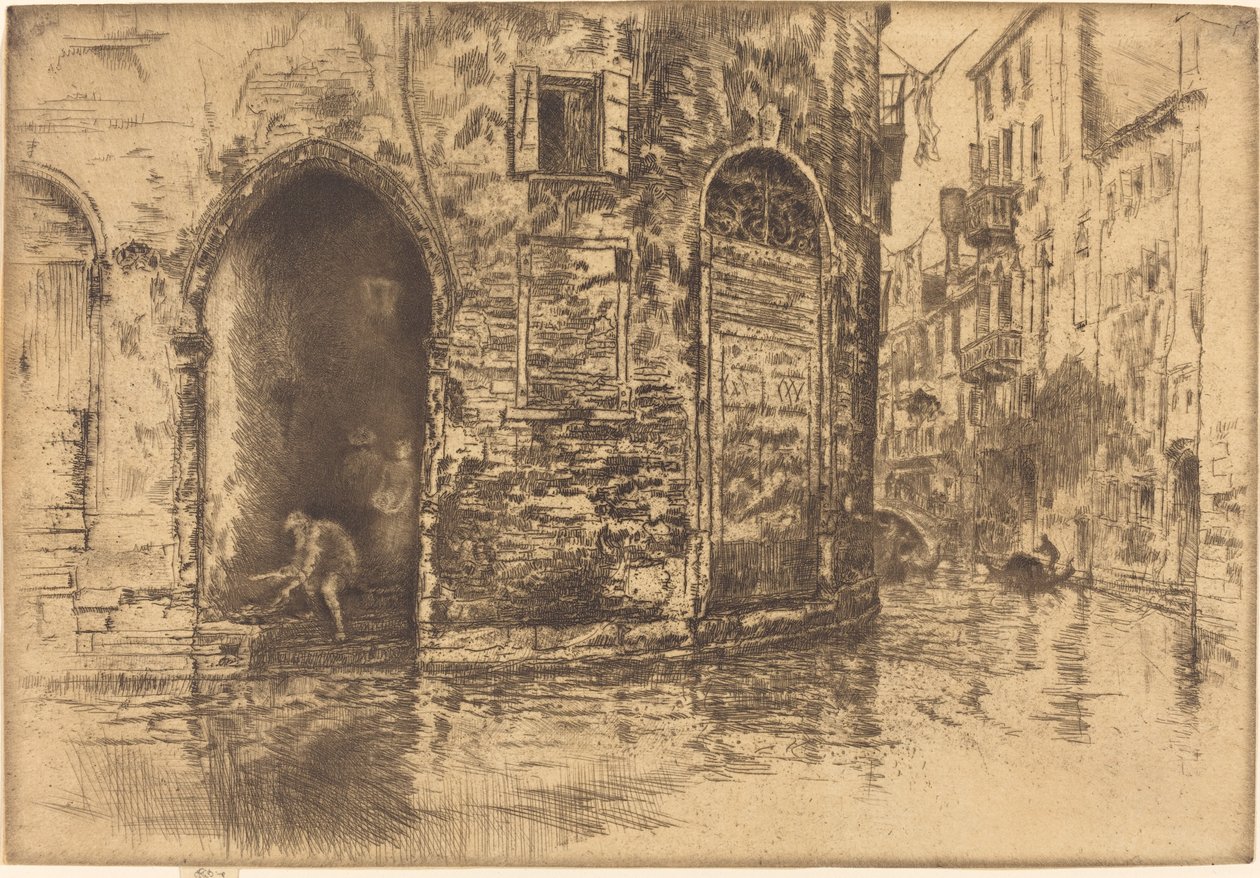 İki Kapı, 1880. by James Abbott McNeill Whistler