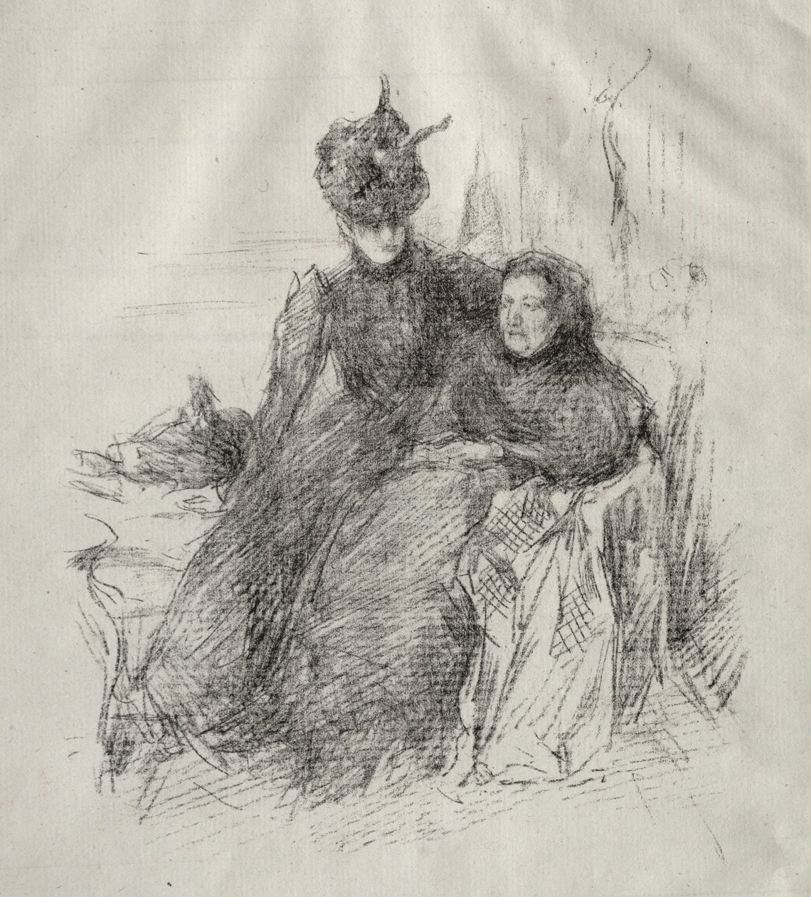 İki kadın. by James Abbott McNeill Whistler