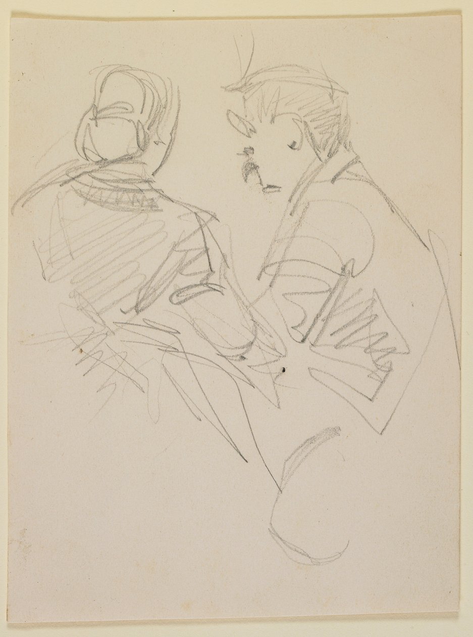 İki rakam, 1858. by James Abbott McNeill Whistler