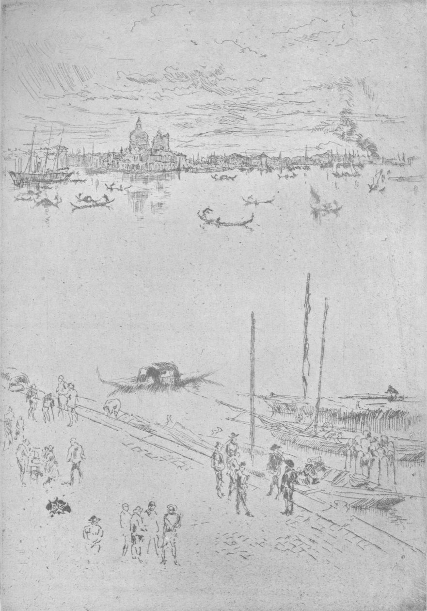 Dikey Venedik, c1880, 1904 by James Abbott McNeill Whistler