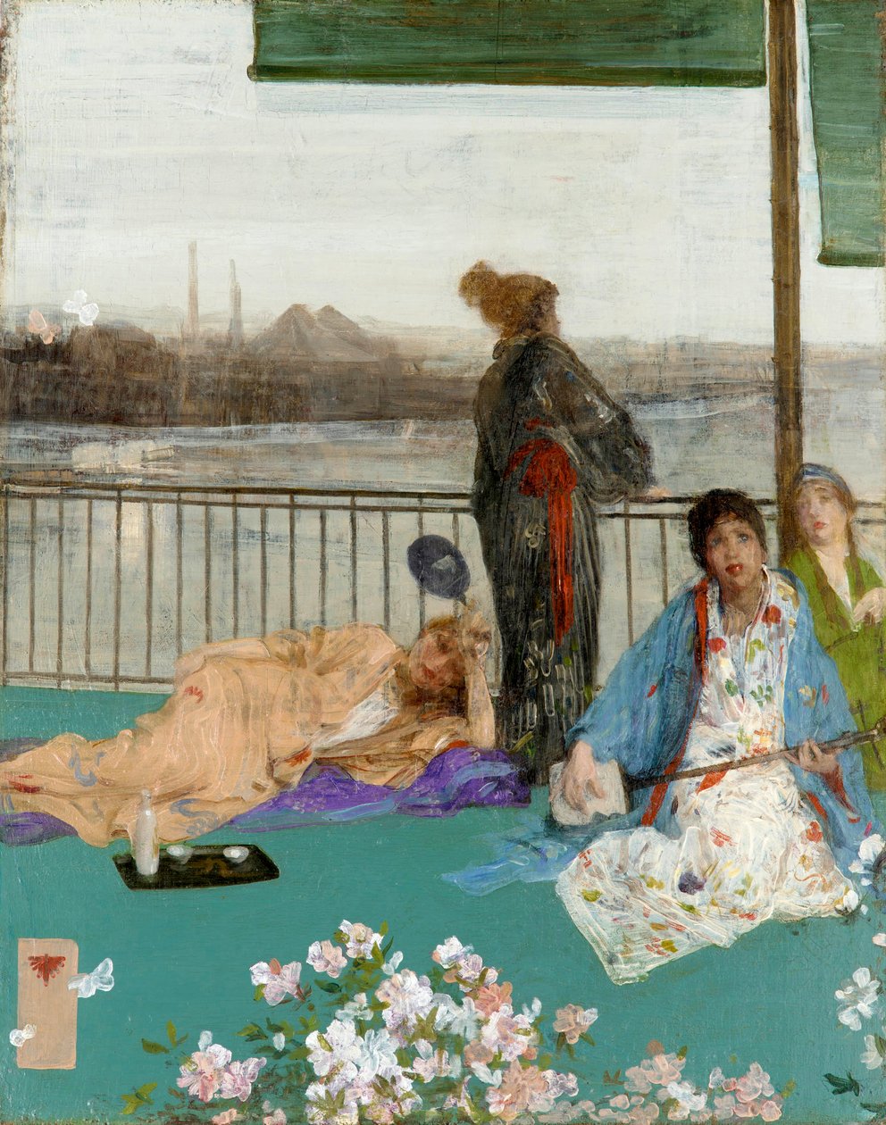 Ten Rengi ve Yeşil Varyasyonları: Balkon, c. 1870 by James Abbott McNeill Whistler