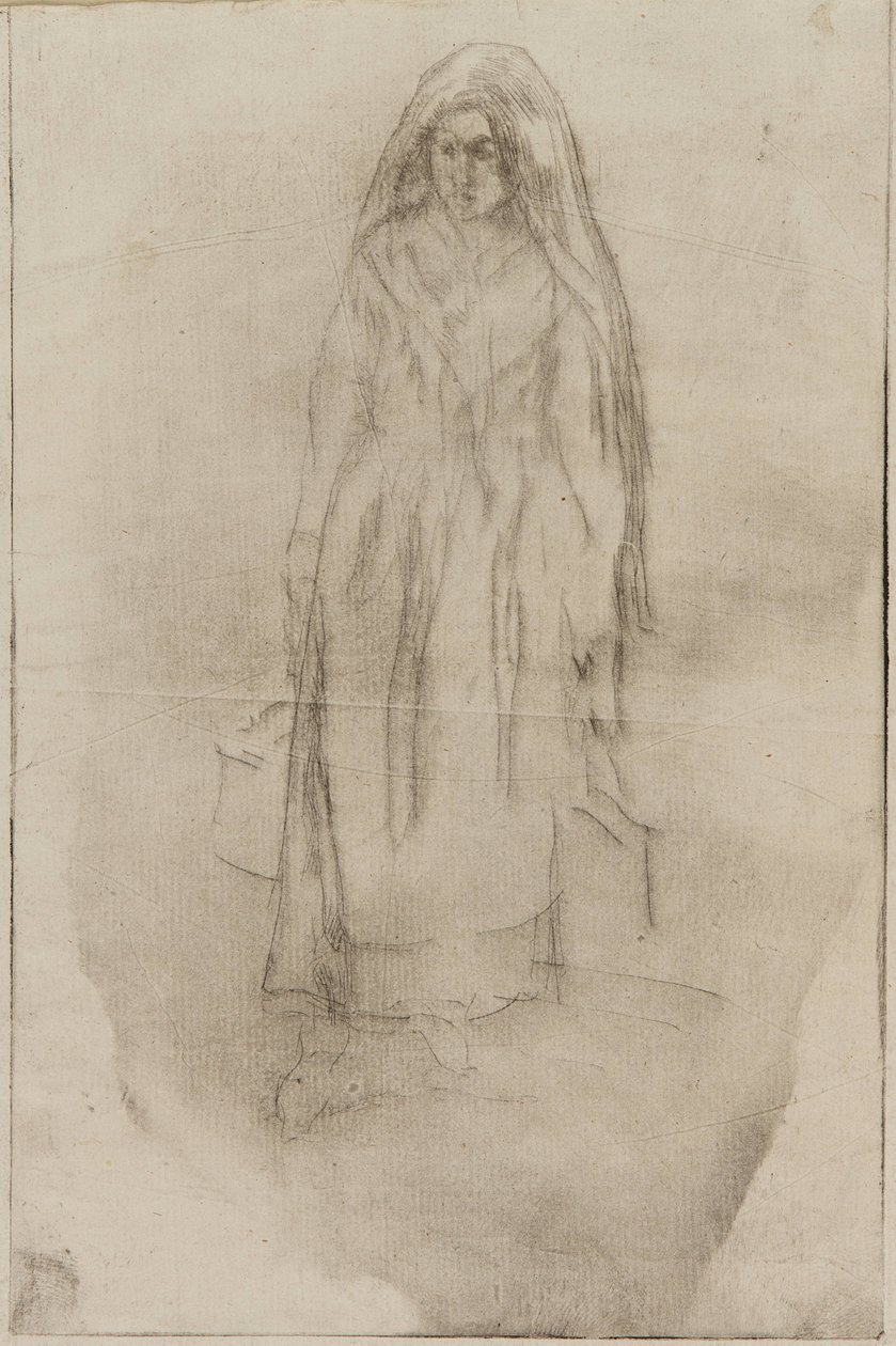 Venedik Su Taşıyıcı, 1879-1880. by James Abbott McNeill Whistler