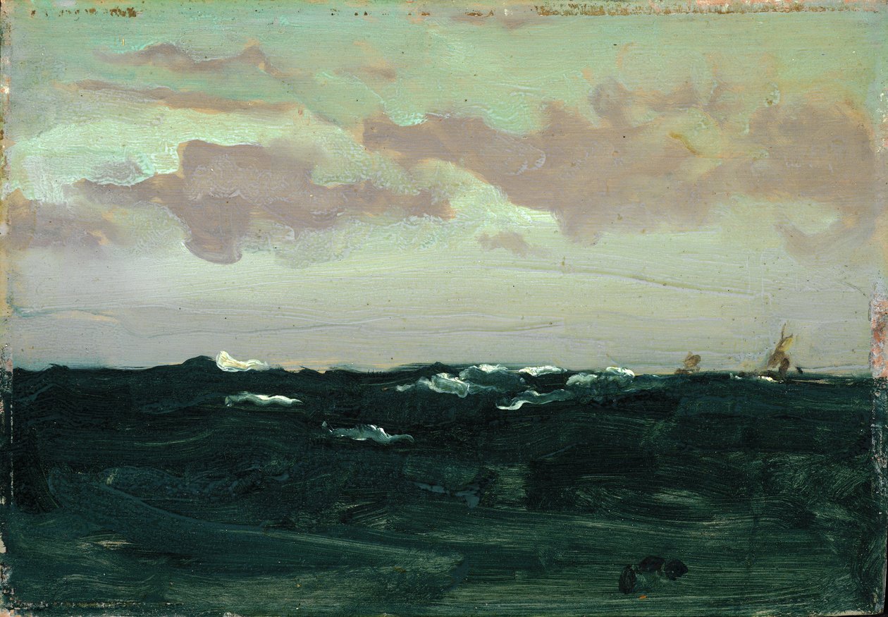 Mor ve Mavi: Silindirler Arasında, c.1893 (panelde yağlı boya) by James Abbott McNeill Whistler