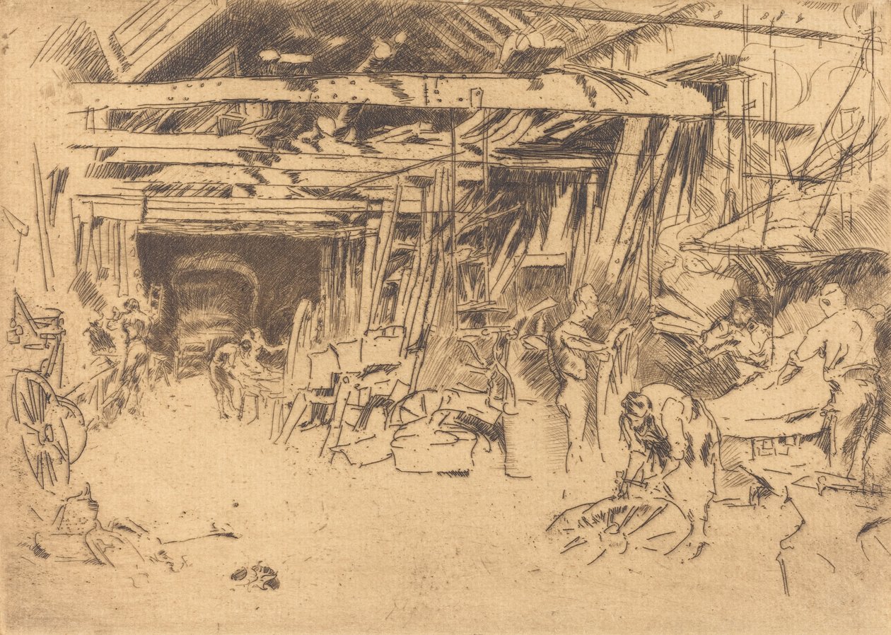 Tekerlekçi, 18791880. by James Abbott McNeill Whistler