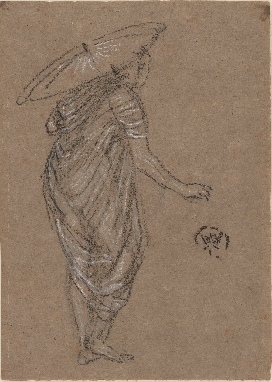 Şemsiyeli Kadın, 1870-1873. by James Abbott McNeill Whistler