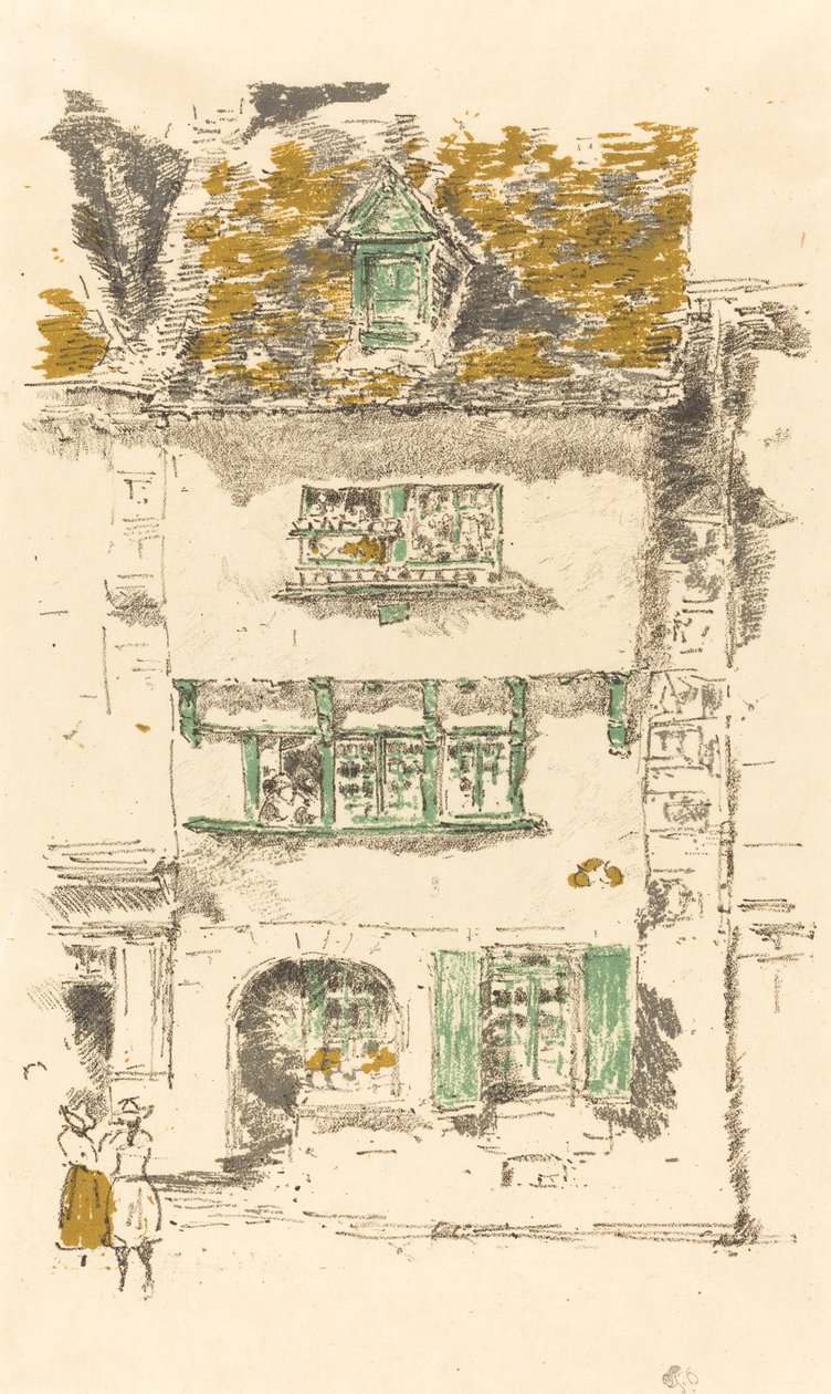 Sarı Ev, Lannion, 1893. by James Abbott McNeill Whistler