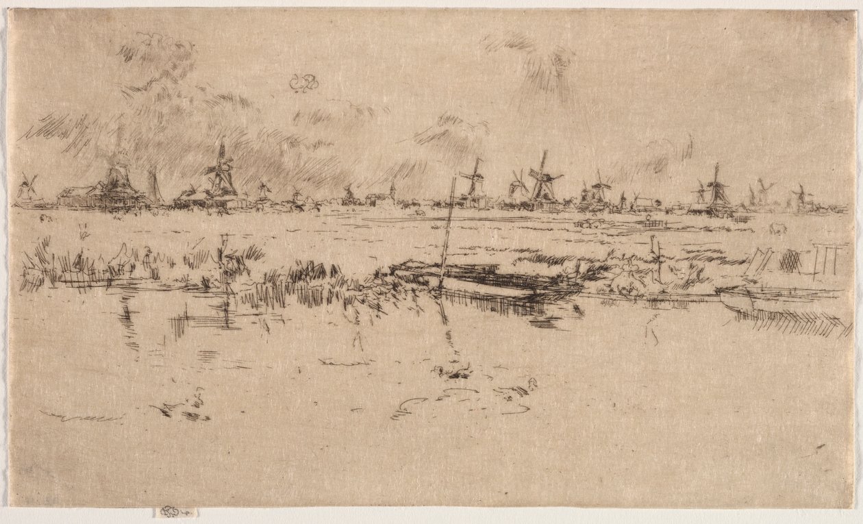Zaandam. by James Abbott McNeill Whistler