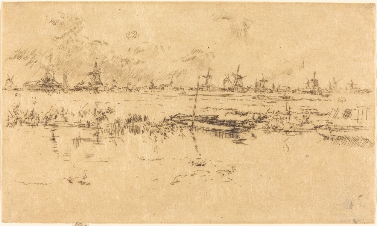 Zaandam, 1889. by James Abbott McNeill Whistler