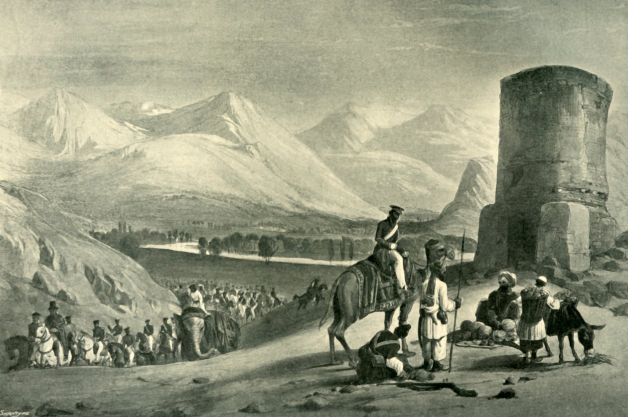 Meydan Vadisi ve Buzrak Kulesi, 1842, 1901. by James Atkinson