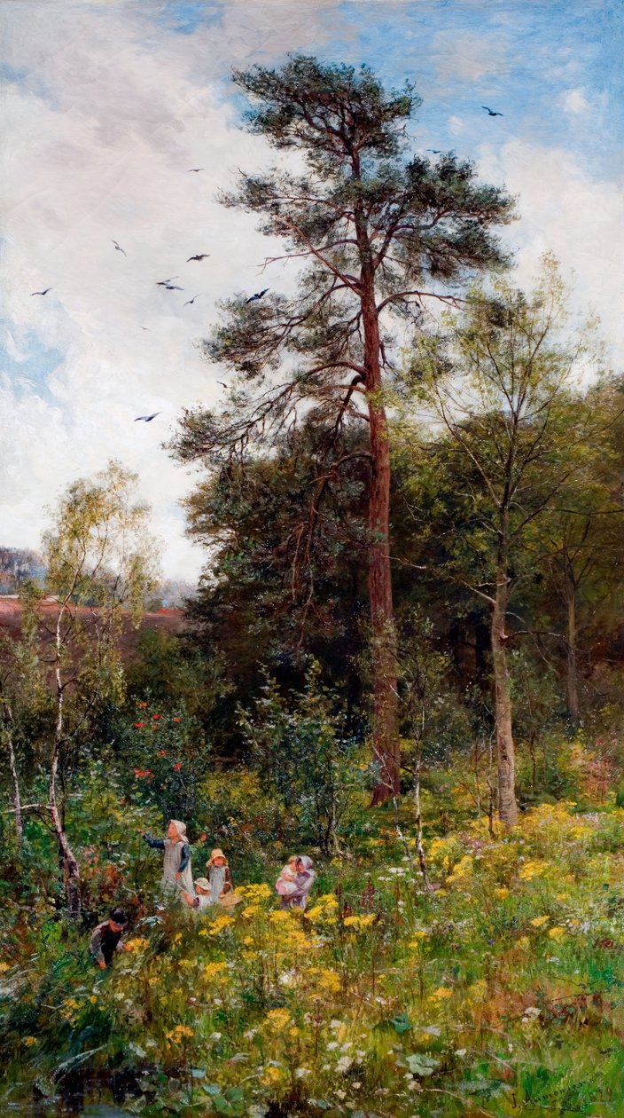 Doğanın Bahçesinde Bir Köşe, 1879. by James Aumonier