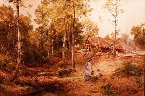 Gloucestershire Ormanında Sonbahar by James Aumonier