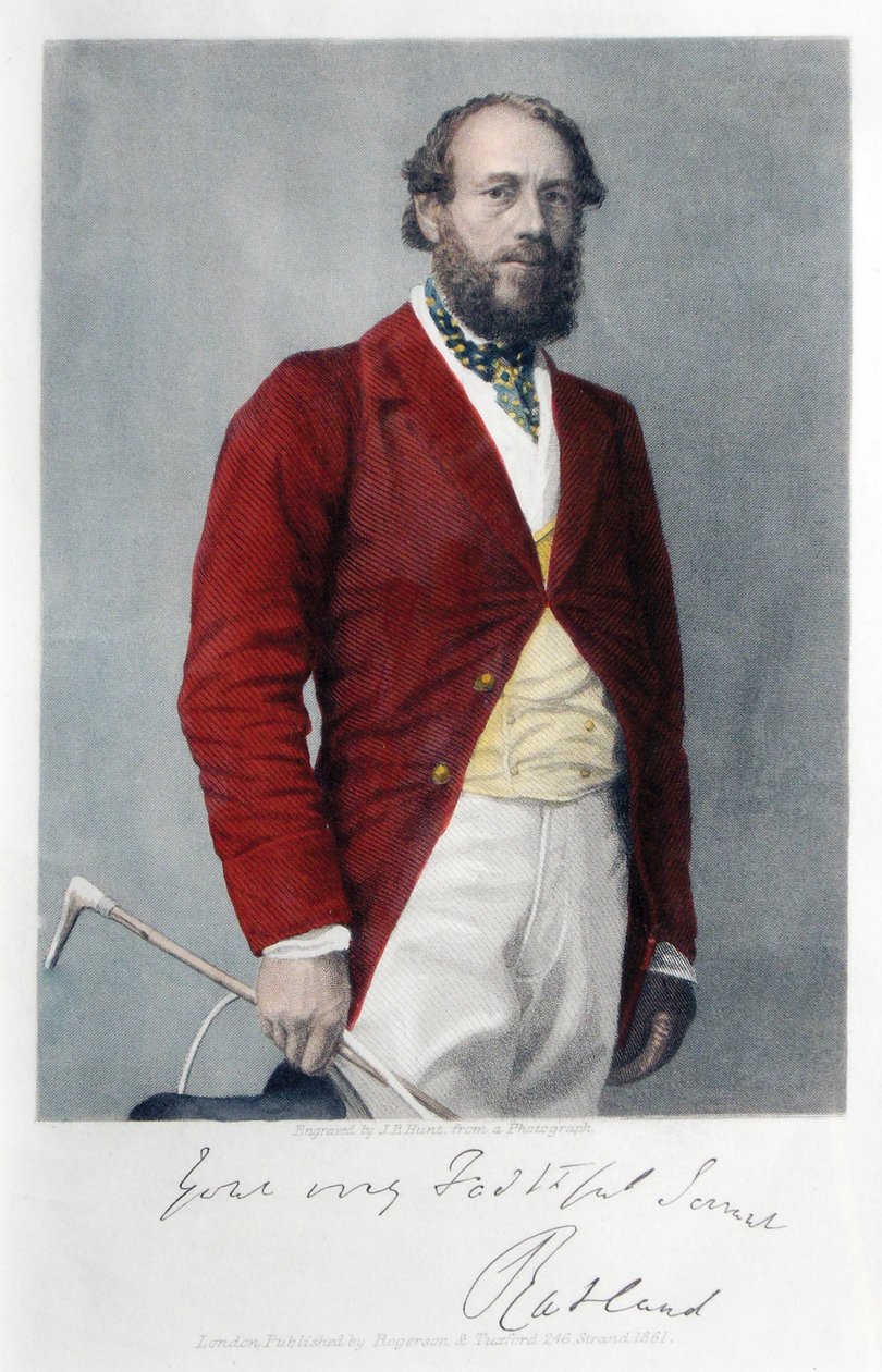6. Rutland Dükü, avlanmak için giyinmiş, 1861 by James B. Hunt