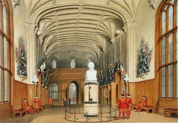 Muhafız Odası, Windsor Kalesi by James Baker (after) Pyne
