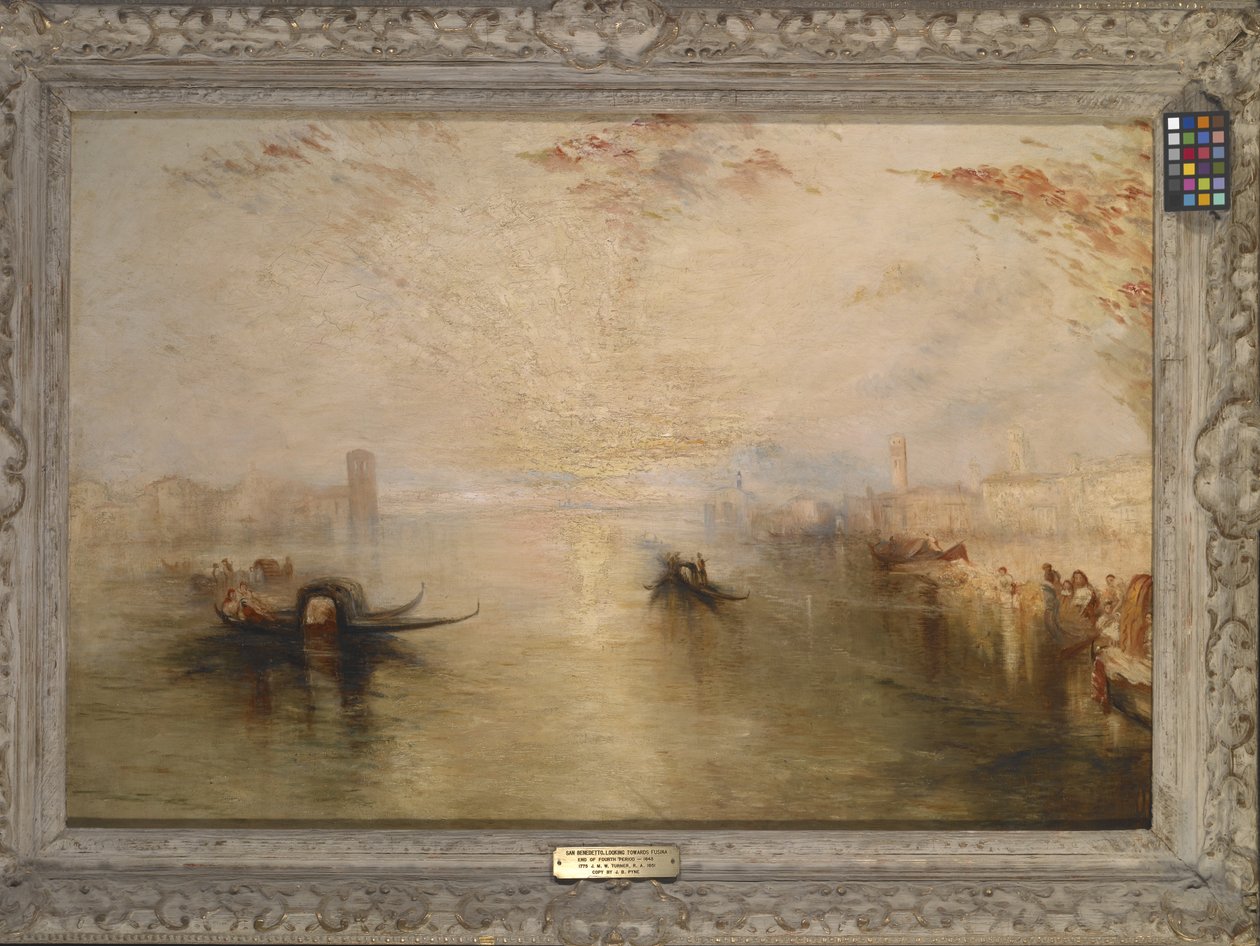 San Benedetto Fusina'ya Bakıyor (Turner'dan Sonra) (tuval üzerine yağlı boya) by James Baker Pyne