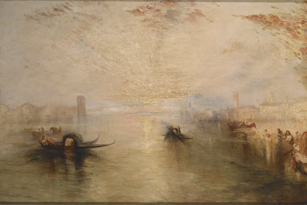 San Benedetto Fusina'ya Bakıyor (Turner'den sonra) (tuval üzerine yağlıboya) by James Baker Pyne