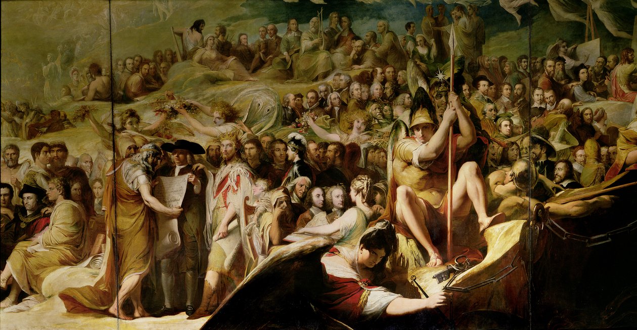 Elysium veya Son İntikam Durumu, İnsan Kültürü ve Bilgisinin İlerlemesi serisinde altıncı, bilim adamlarının ve filozofların ayrıntıları (bkz. 101465) by James Barry