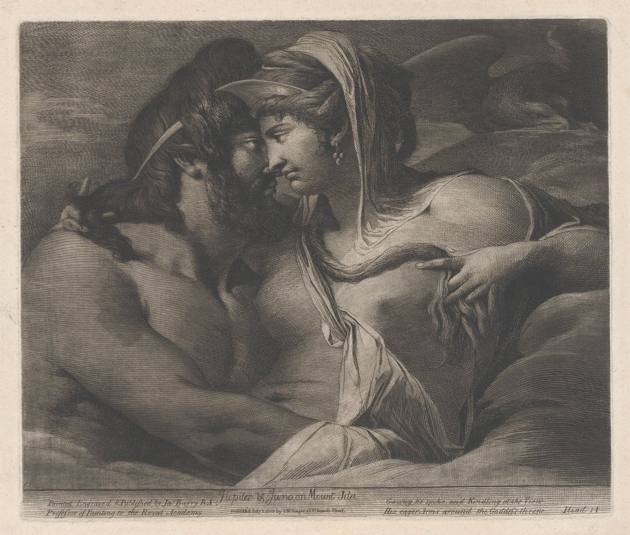 İda Dağı'nda Jüpiter ve Juno by James Barry