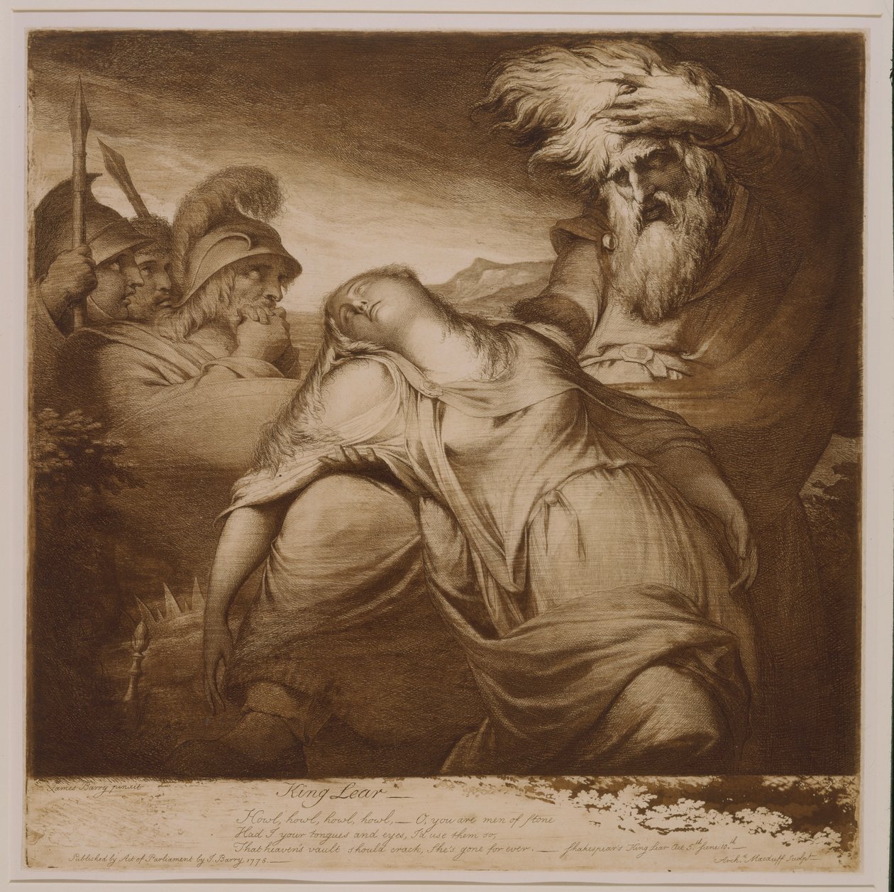 Kral Lear ve Cordelia by James Barry