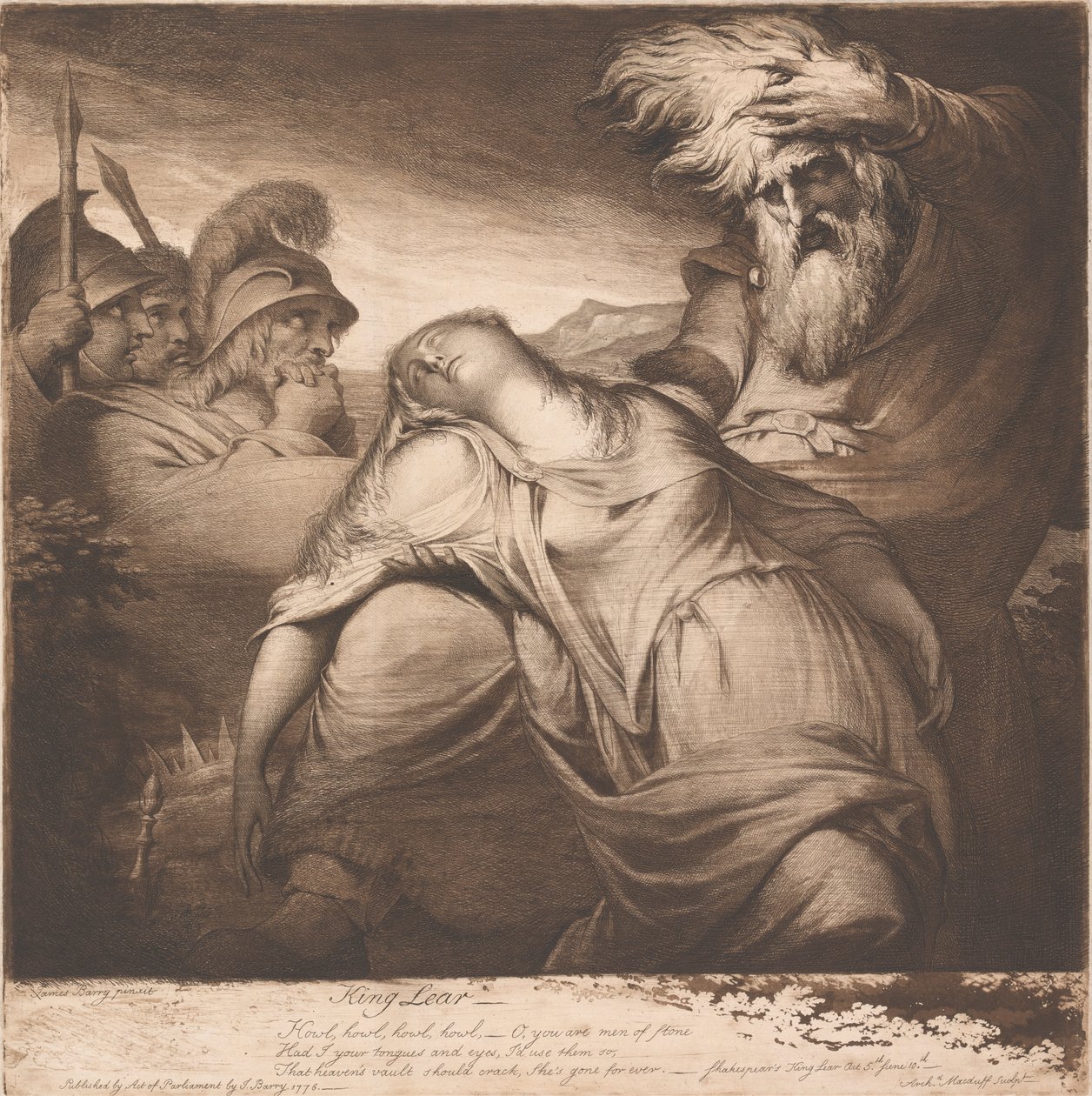 Kral Lear ve Cordelia by James Barry