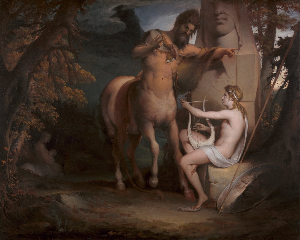Achilles'in Eğitimi [1772, Royal Academy of Arts, Londra, sergi kataloğu] by James Barry