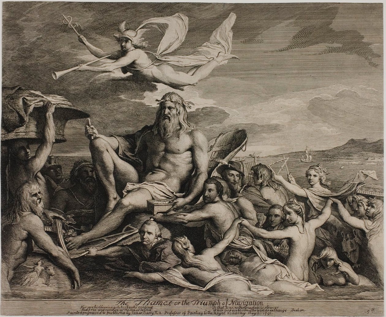 Thames veya Navigasyonun Zaferi by James Barry
