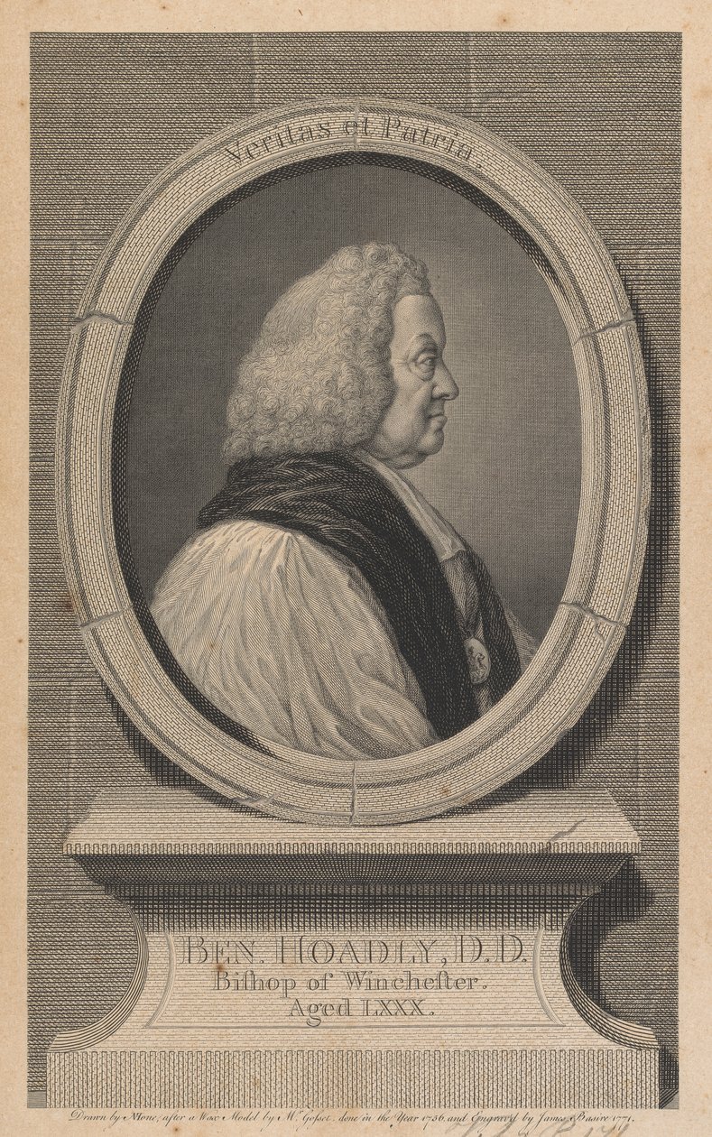 Benjamin Hoadly, Winchester Piskoposu by James Basire