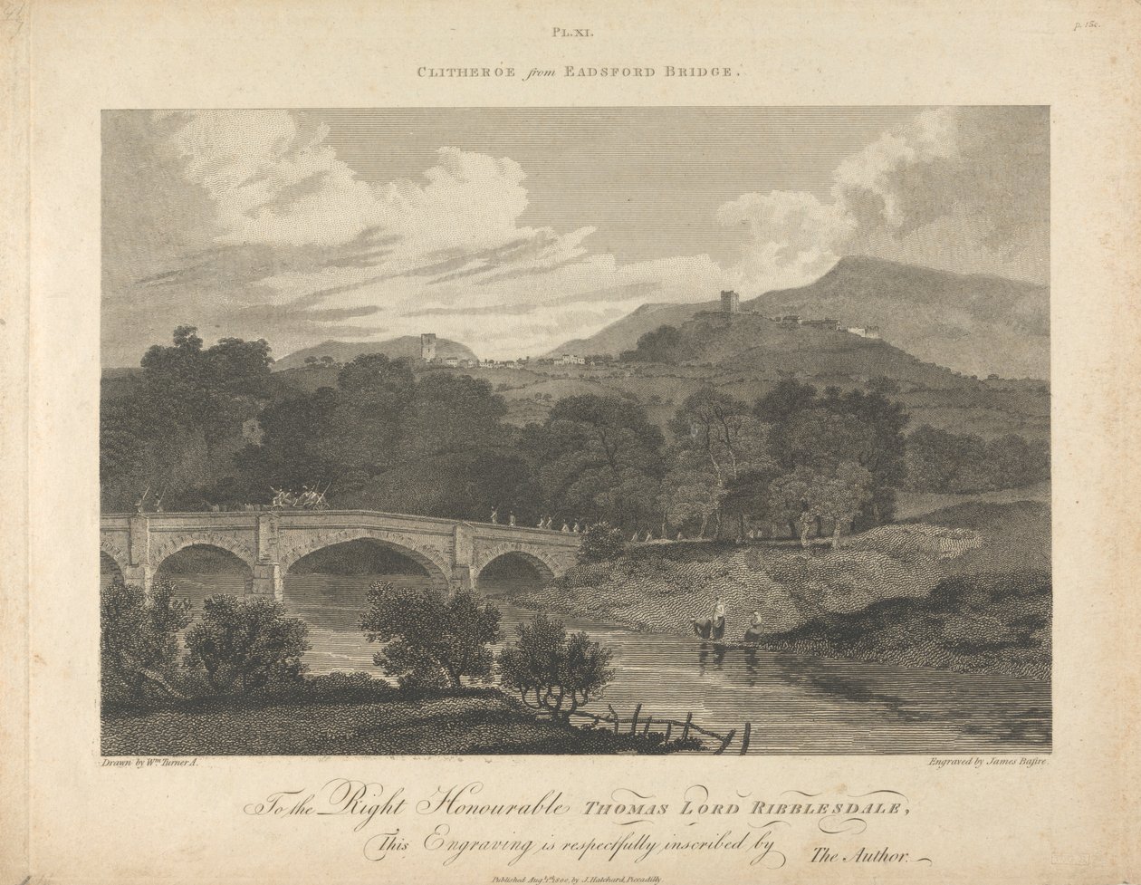 Eadsford Köprüsü'nden Clitheros by James Basire